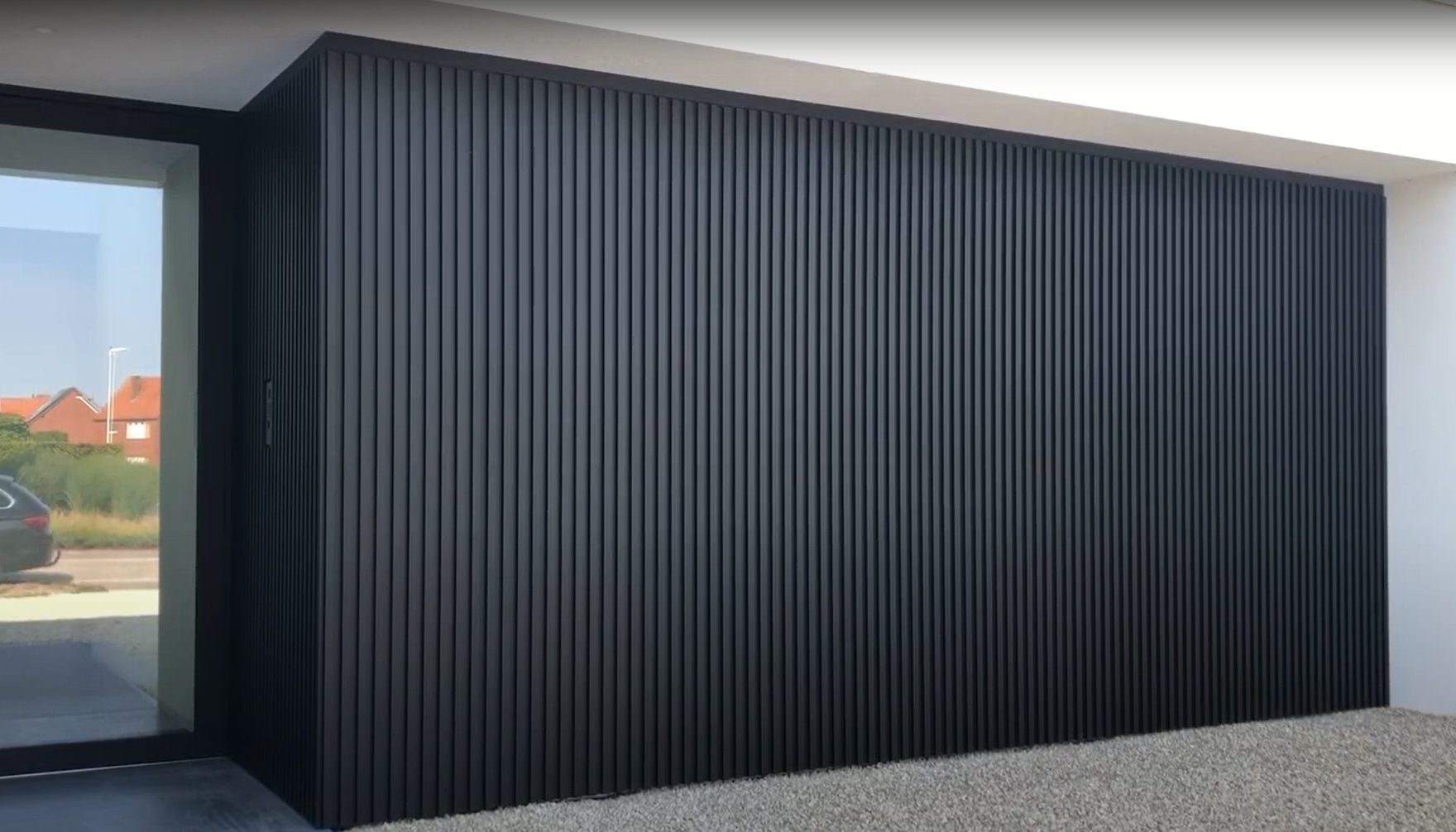 Onzichtbare garagepoort